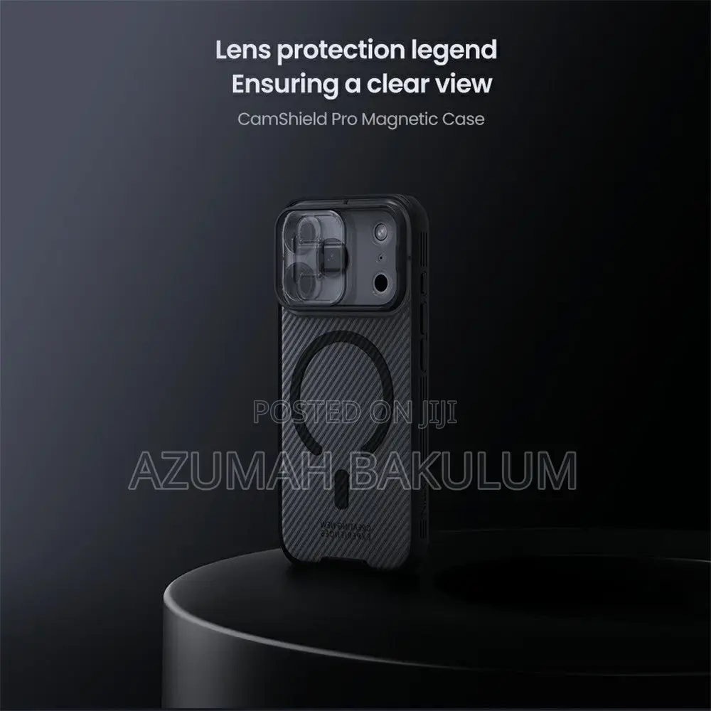 17 Pro Max 17 Pro Transparent Black Camshield Magnetic Case