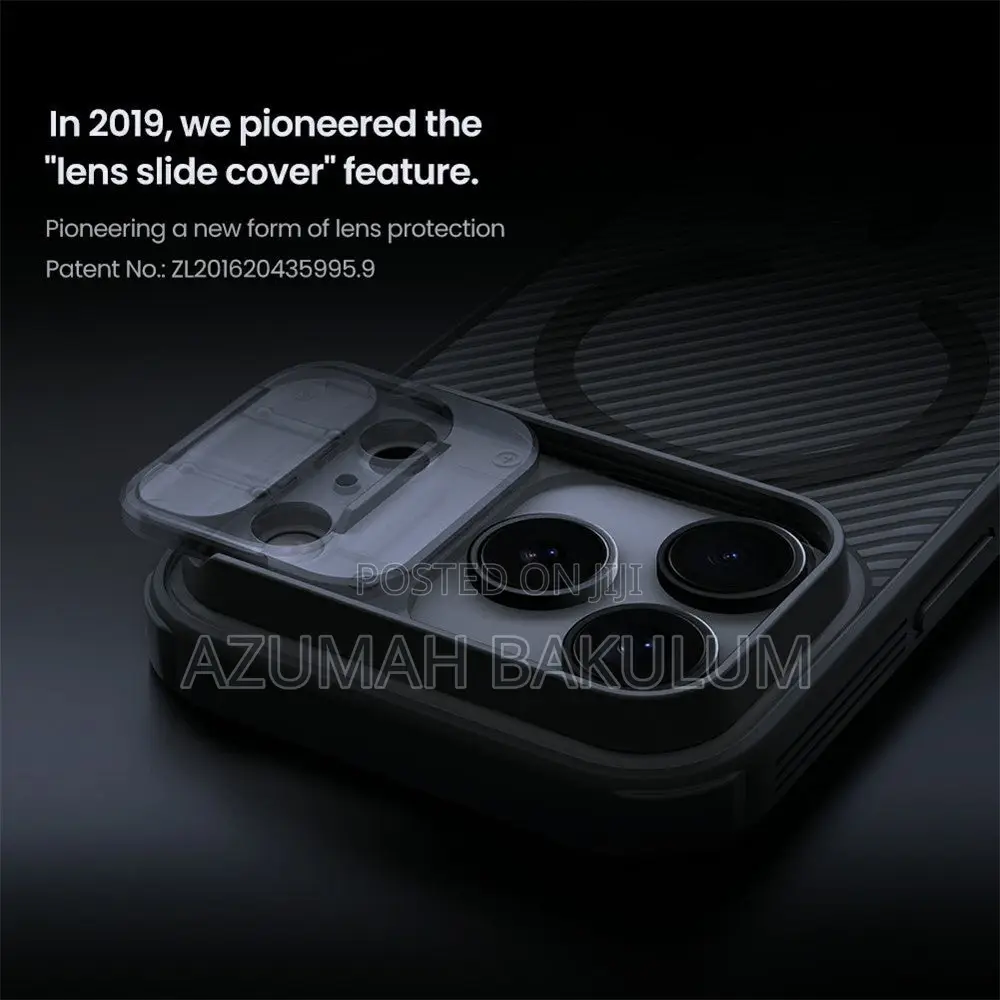 17 Pro Max 17 Pro Transparent Black Camshield Magnetic Case