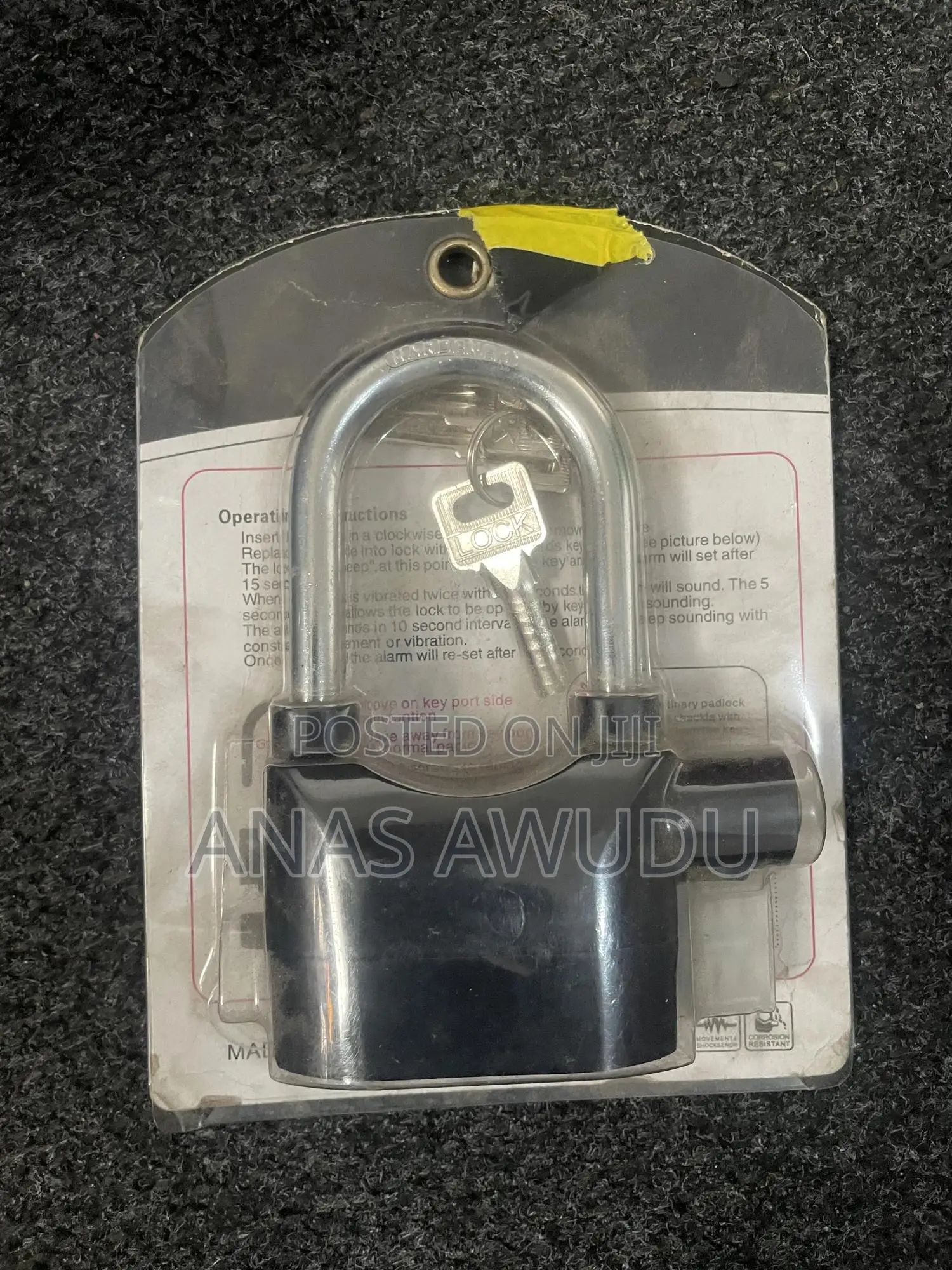 High Security Siren Alarm Padlock