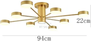 8 Head Luxurious Golden Chandelier Light