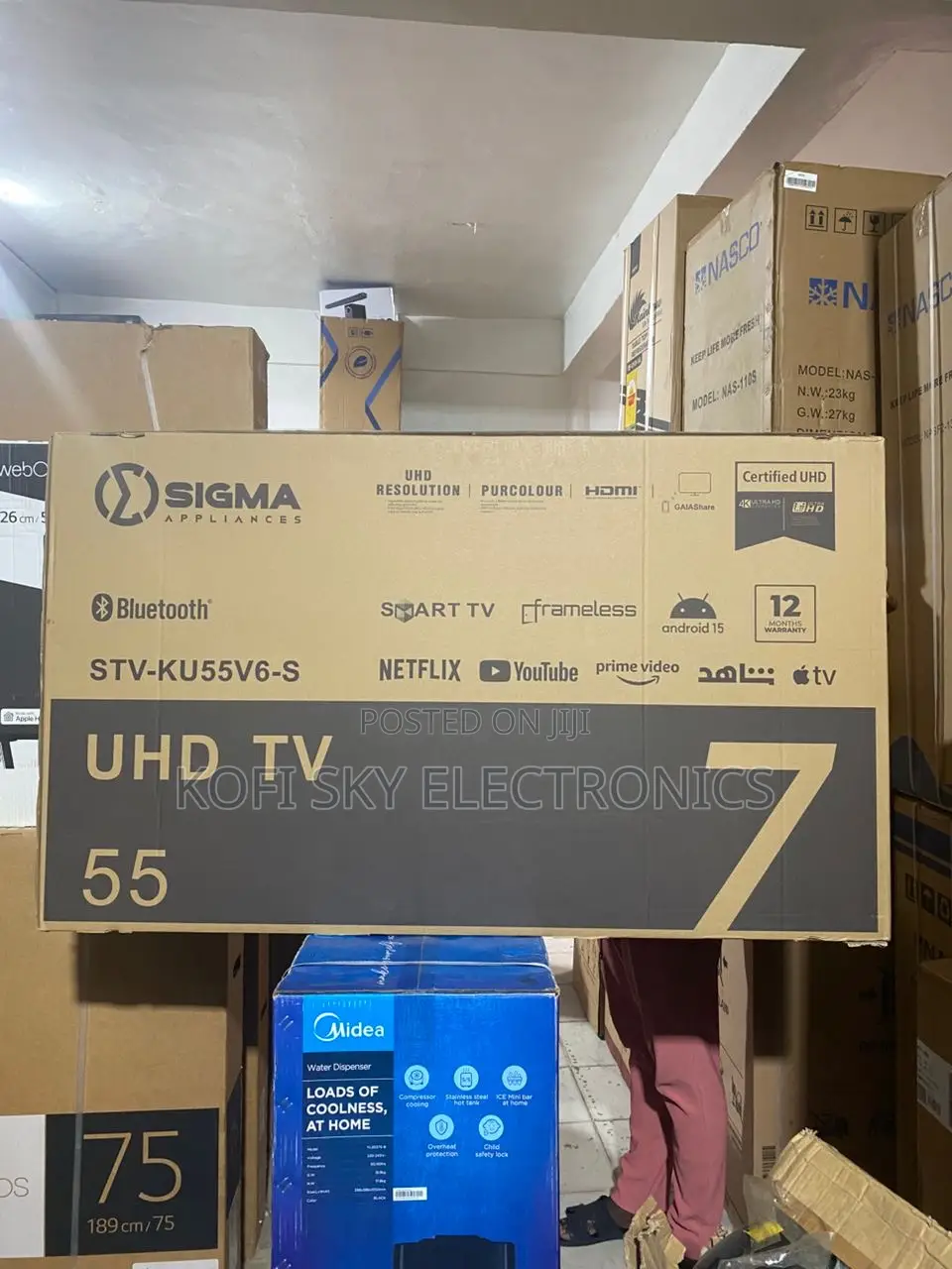 Safest Sigma 55inch Smart Satellite Tv