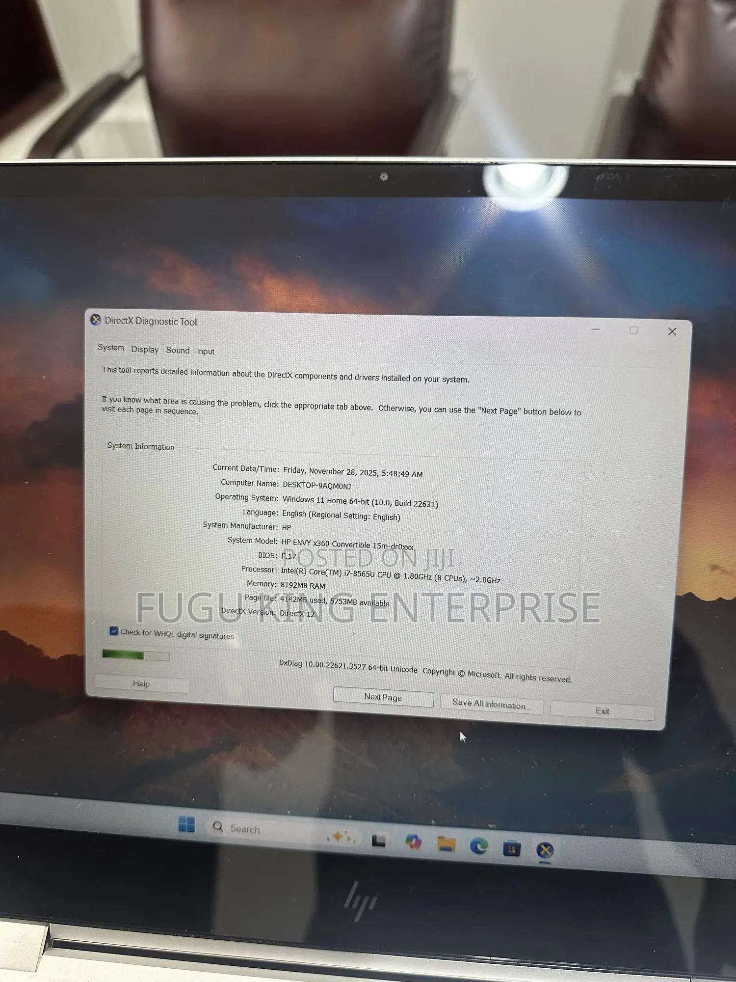 Laptop HP Envy 15-Ep0xxx 8GB Intel Core I7 SSD 512GB