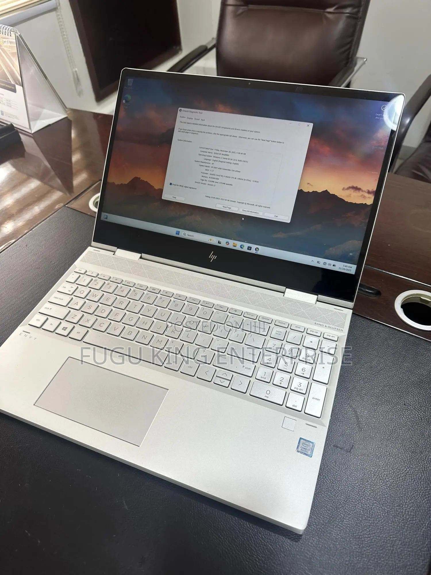Laptop HP Envy 15-Ep0xxx 8GB Intel Core I7 SSD 512GB
