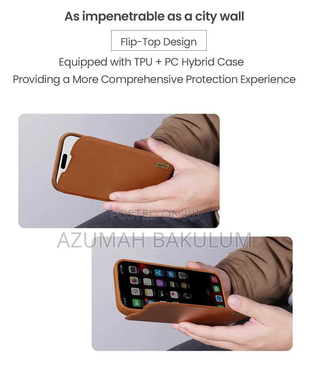 17 Pro Max | 17 Pro Leather Flip Cover