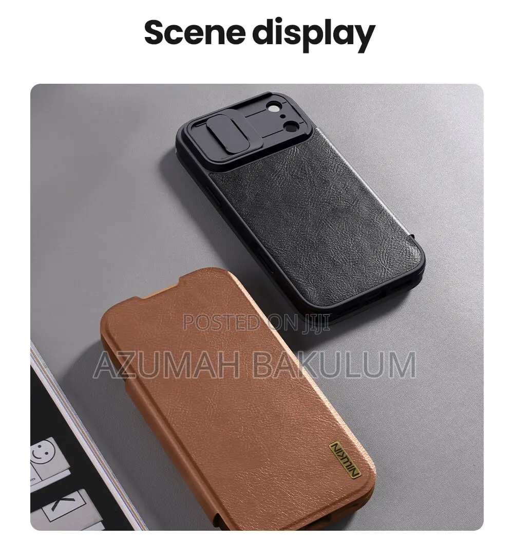 17 Pro Max | 17 Pro Leather Flip Cover