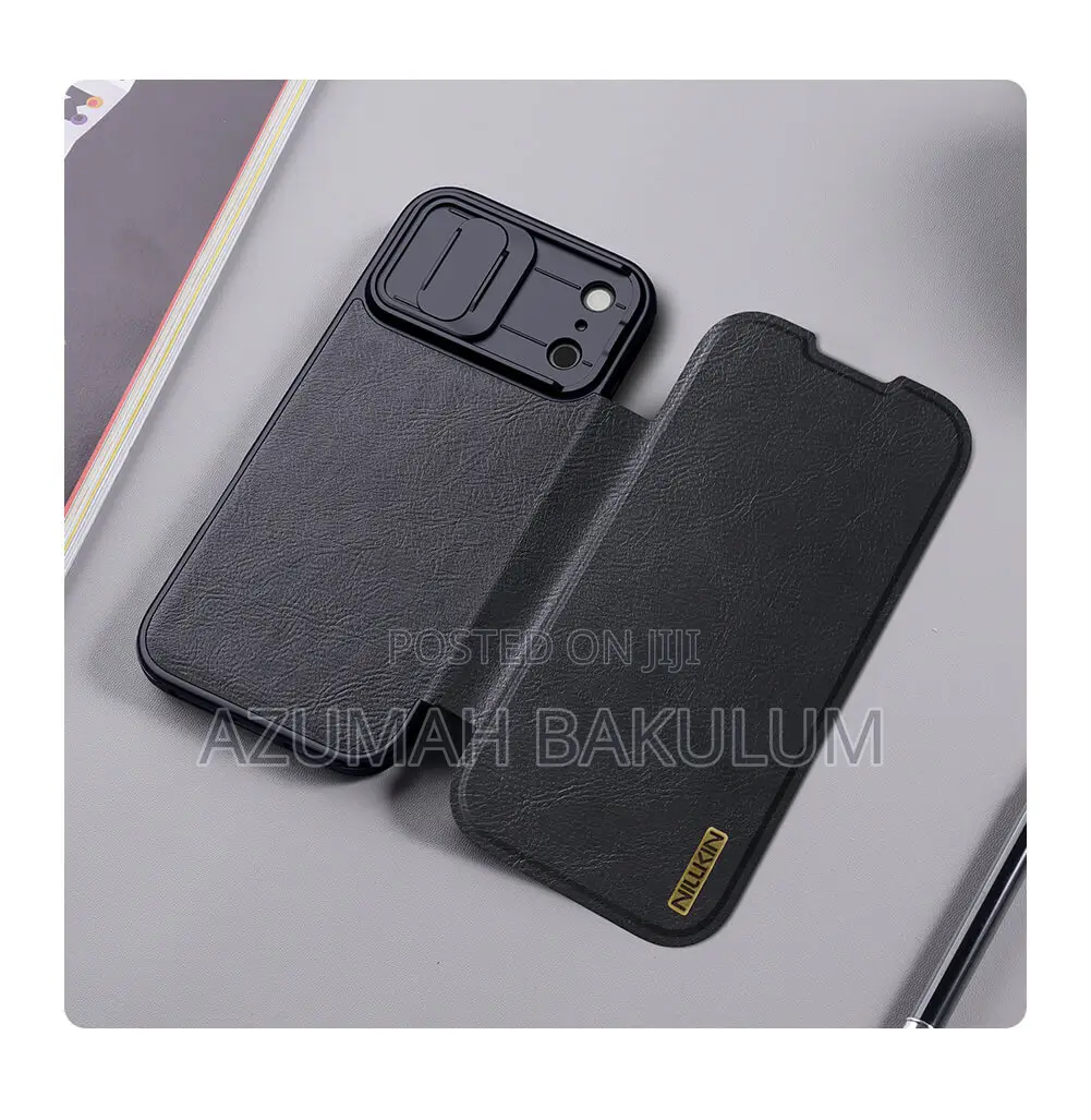 17 Pro Max | 17 Pro Leather Flip Cover