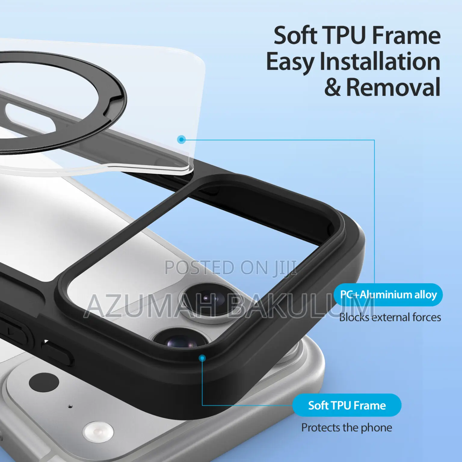 17 Pro Max | 17 Pro Folio Ring Stand Magnetic Flip Cover