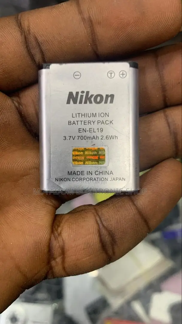 Nikon en-El19 Rechargeable Battery for Select Nikon Cameras