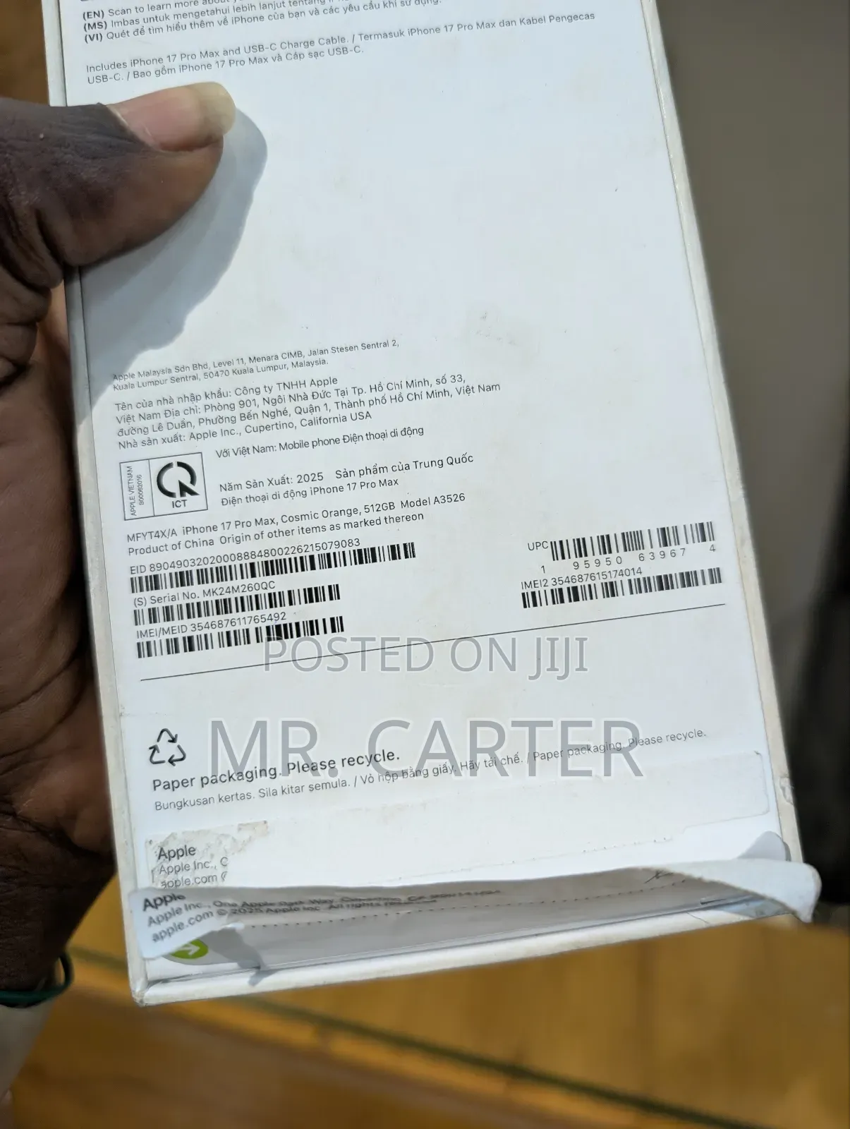 New Apple iPhone 17 Pro Max 512 GB Orange