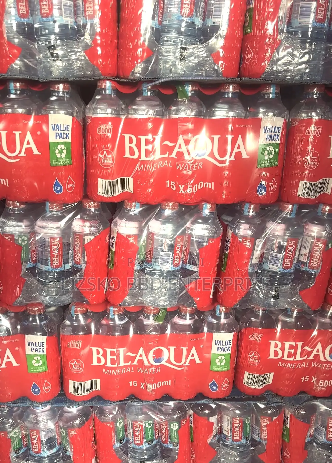 Bel-Aqua Bottled Mineral Water Available