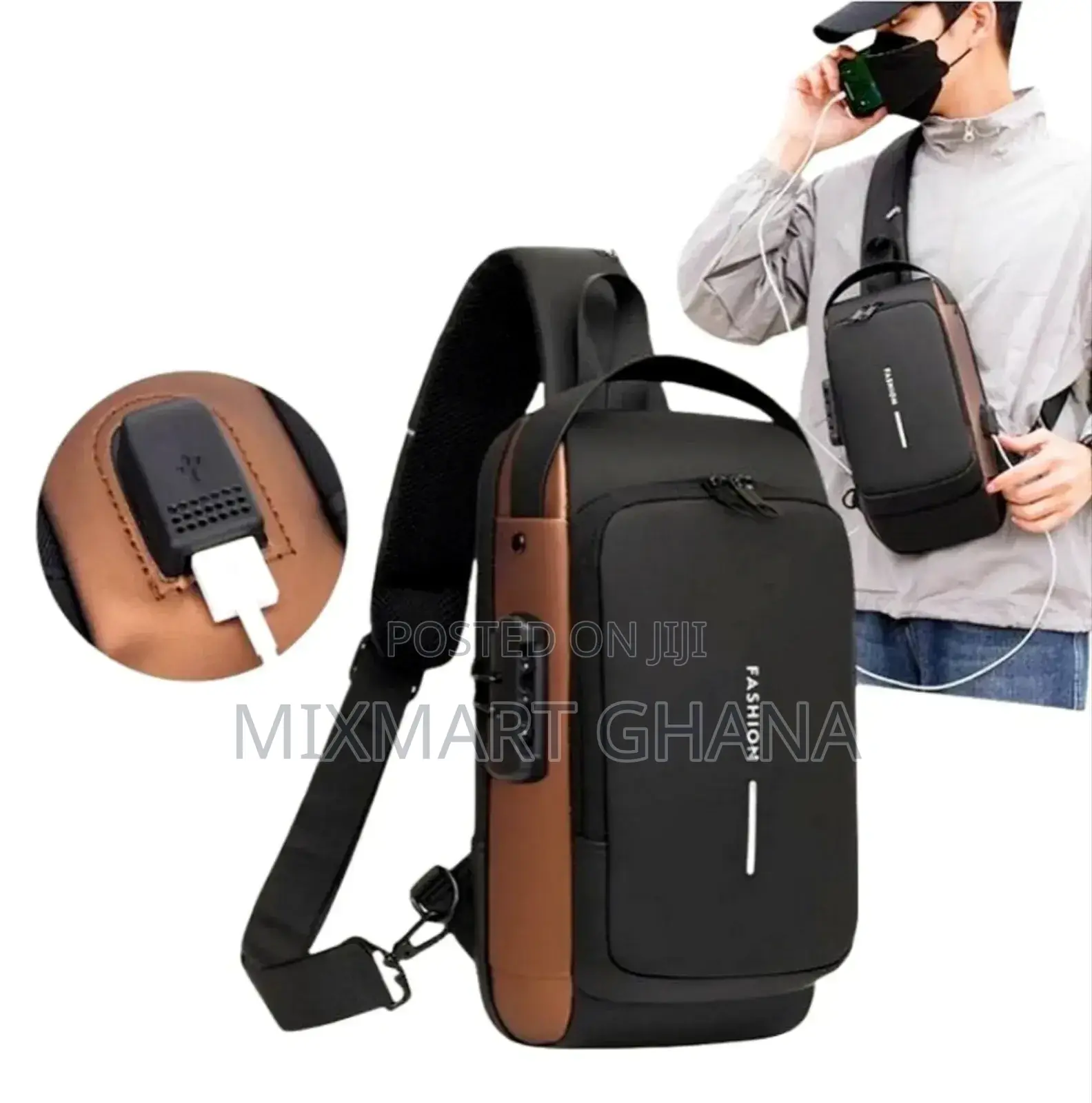 Men Fashionable Chest Anti-Theft Travel Should Shoulder Bag