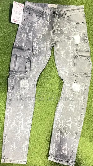 Side Pocket Jean Trousers For Sale -size 32 And 36  In Stock