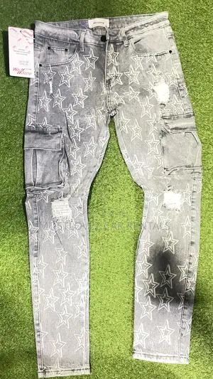 Side Pocket Jean Trousers For Sale -size 32 And 36  In Stock