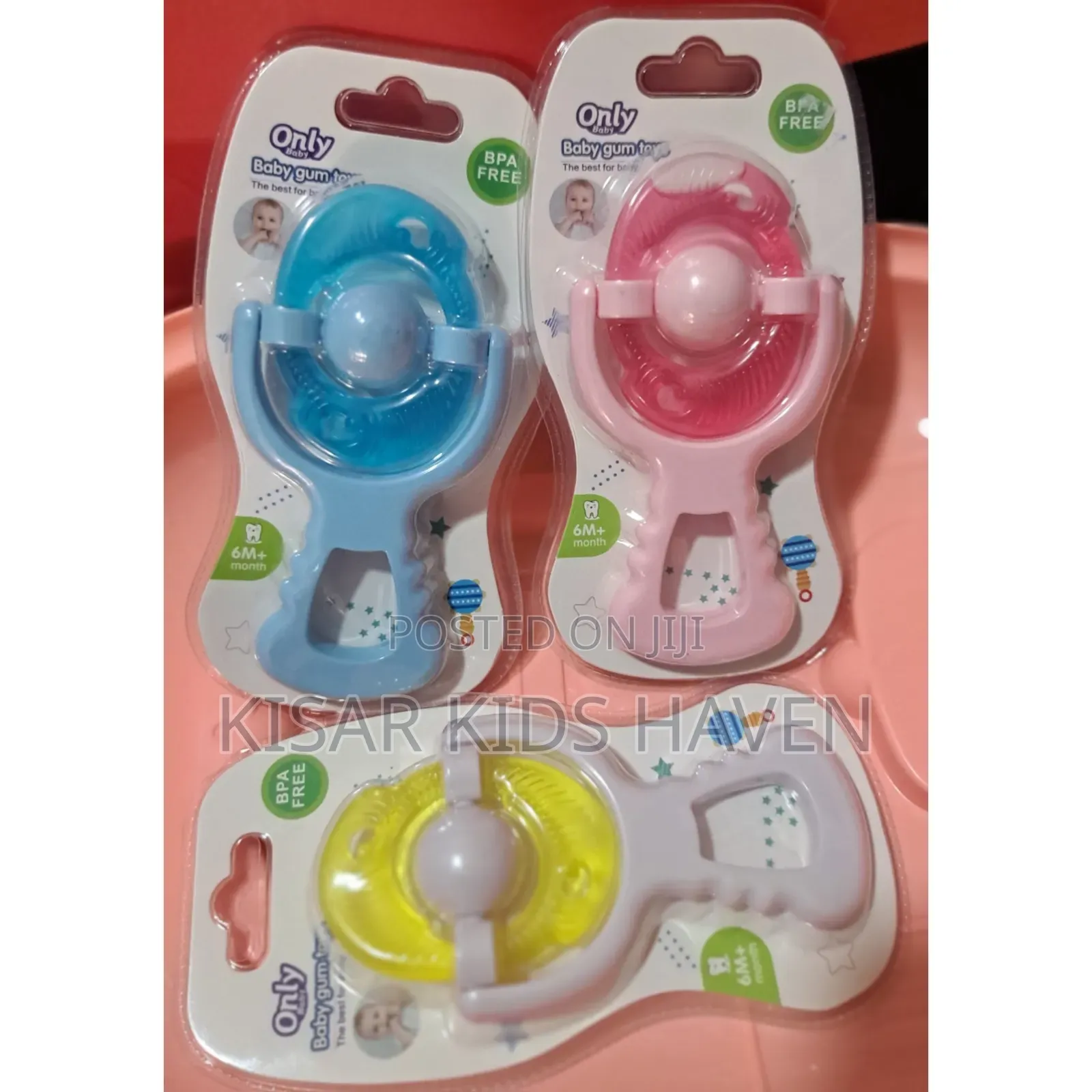 Baby Teethers 3months+ , It Relieves Babies From Itching Gum