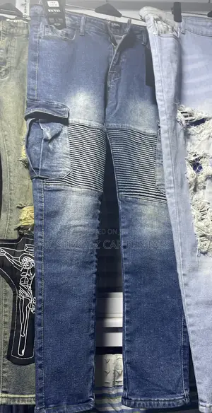 Side Pocket Jean Trousers For Sale -size 32 And 36  In Stock