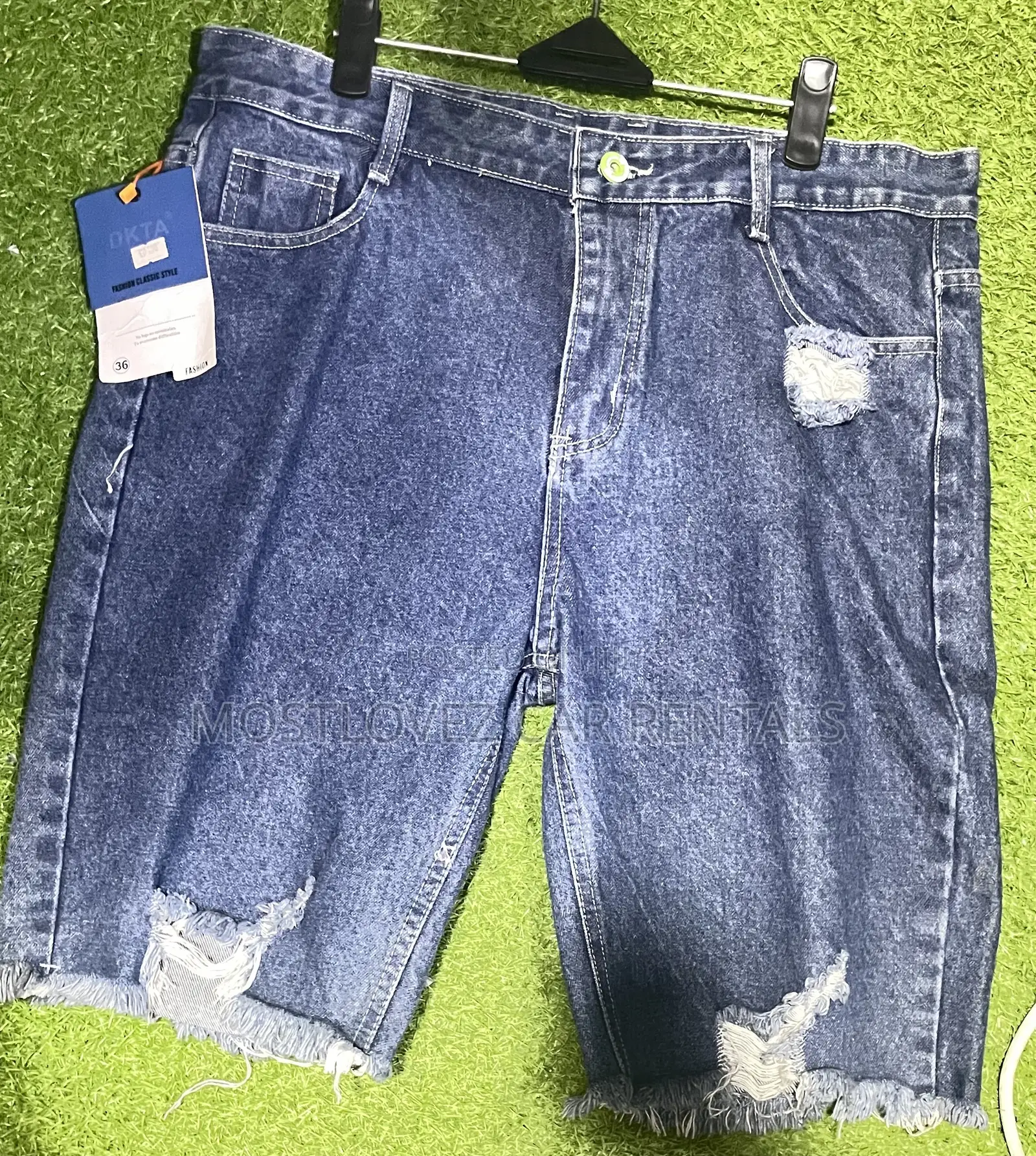 Original Blue Jeans Short For Sale- Size 36 In Store Now
