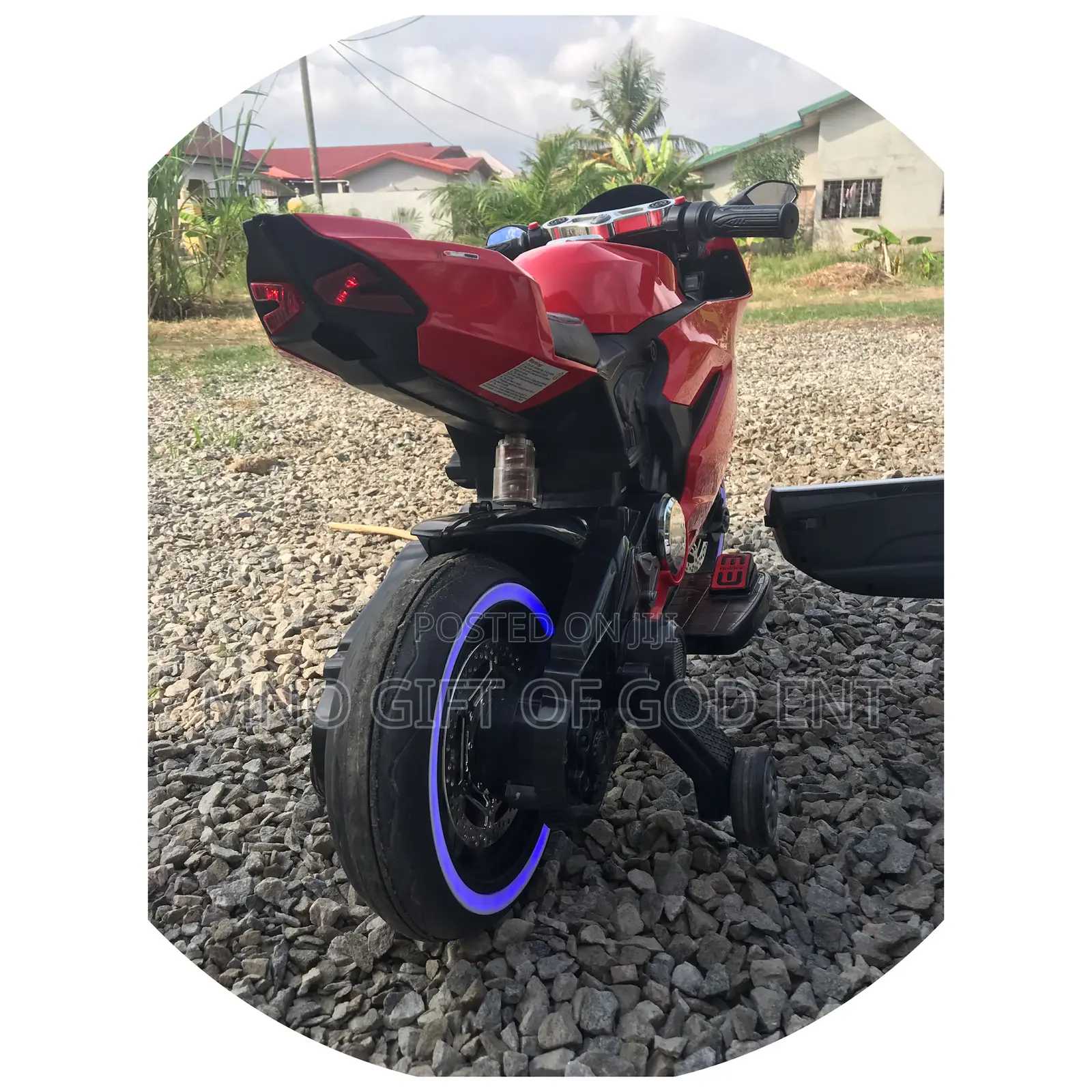 Electric Motorcycle 12 Volts Red for Children