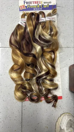22"French Curly Braid Hair