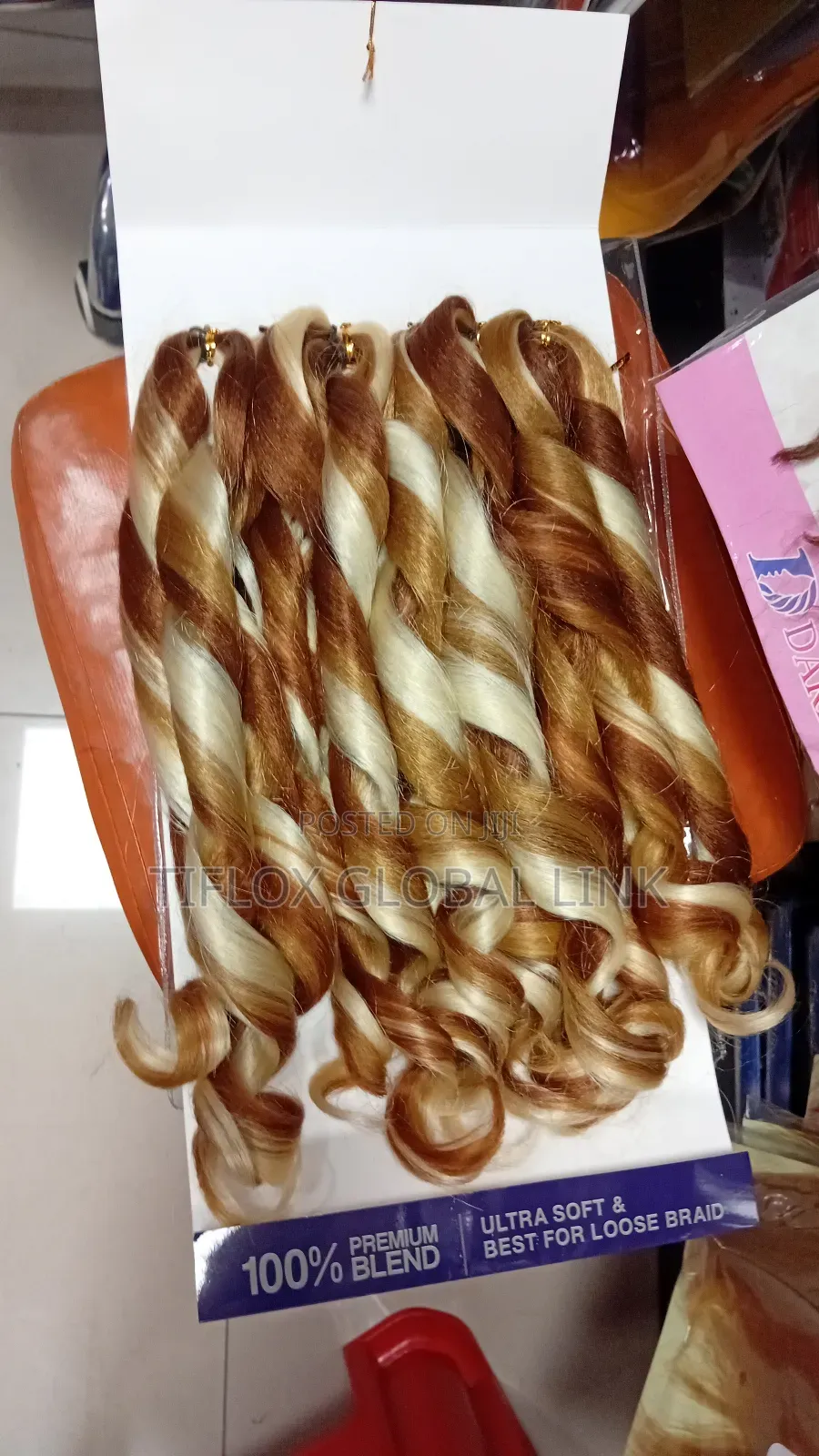22"French Curly Braid Hair
