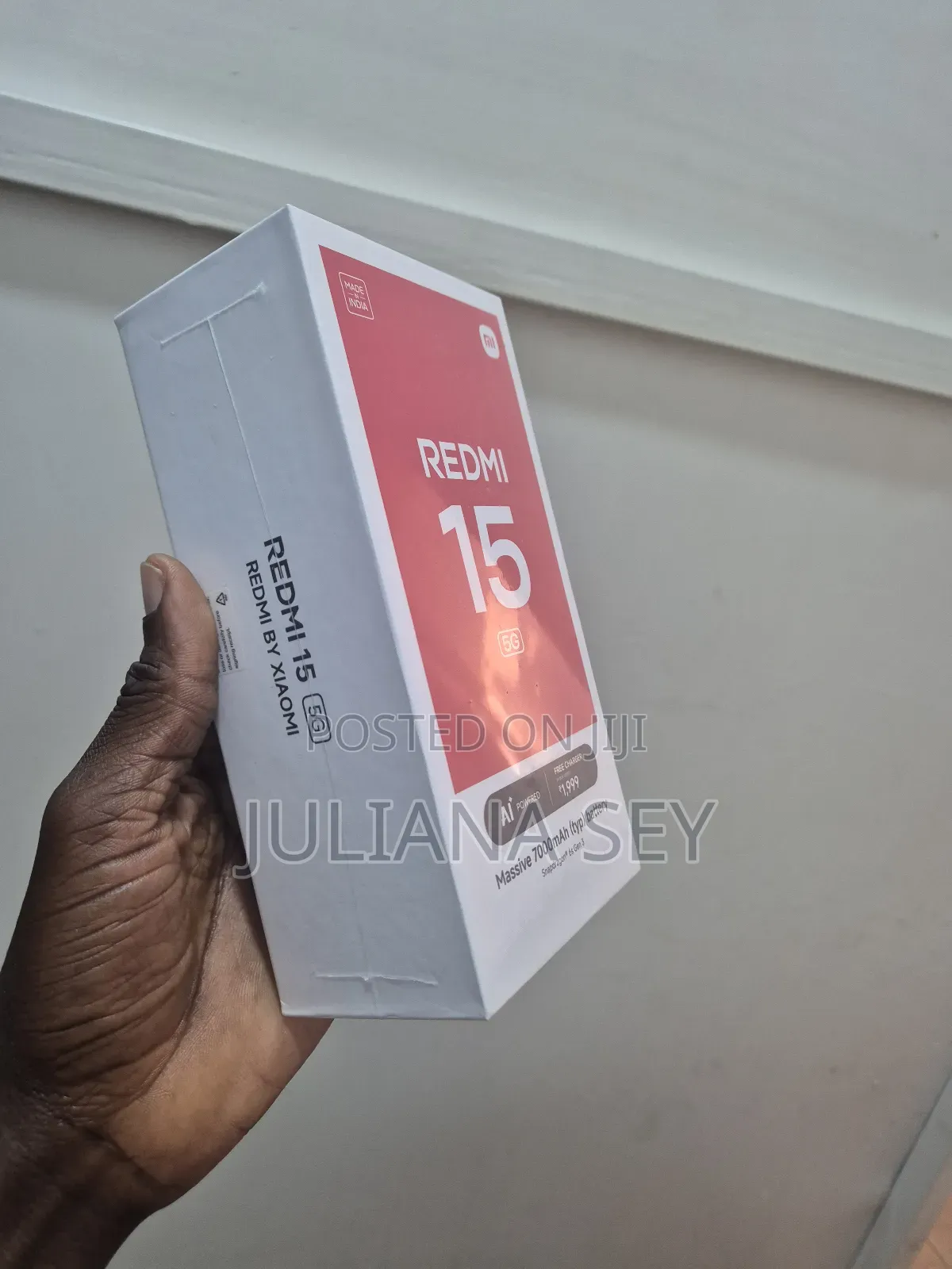 New Xiaomi Redmi 15 5G 256 GB Black
