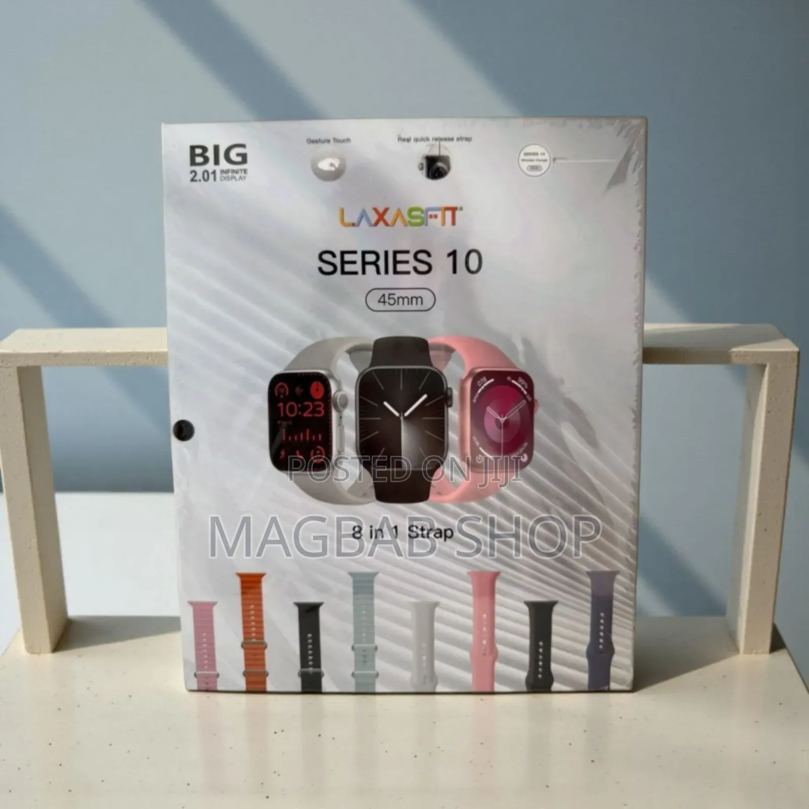 Laxasfit Series 10 Smart Watch With 8 Straps.(567786)