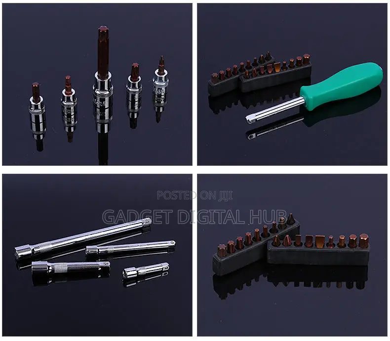 121pcs Ratchet and Socket Combination Tool Set (Black Box)