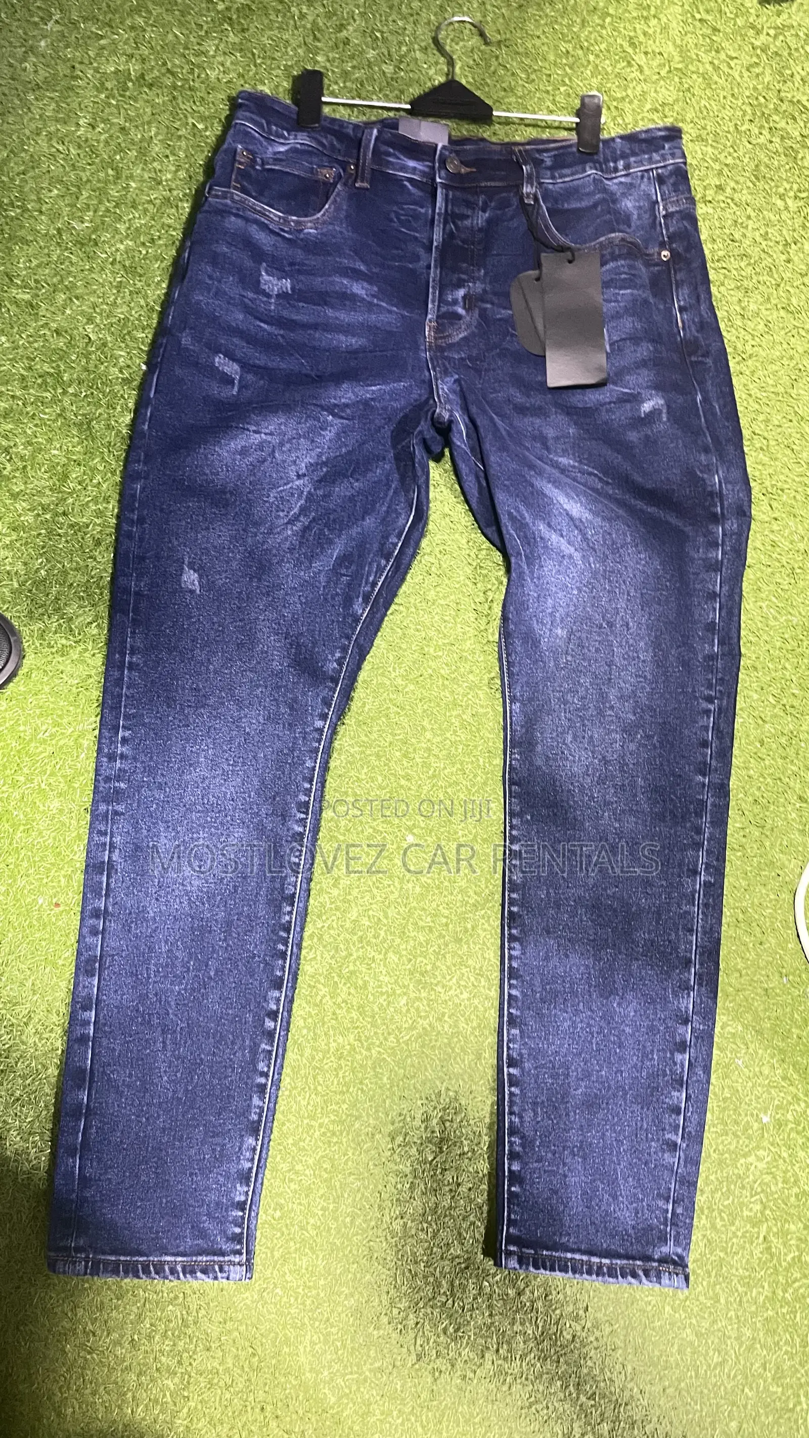 Plain Blue Jeans Trousers For Sale