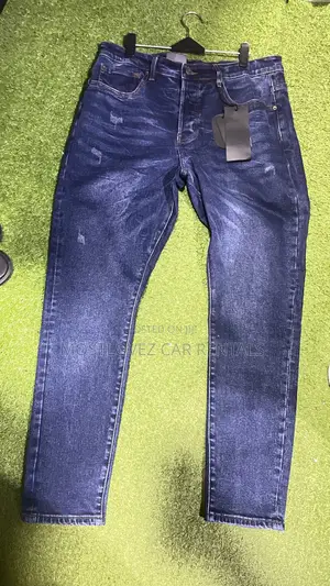 Plain Blue Jeans Trousers For Sale