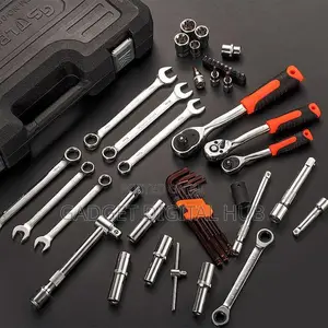 222pcs Repair Combination Tool Set (Black and Orange)