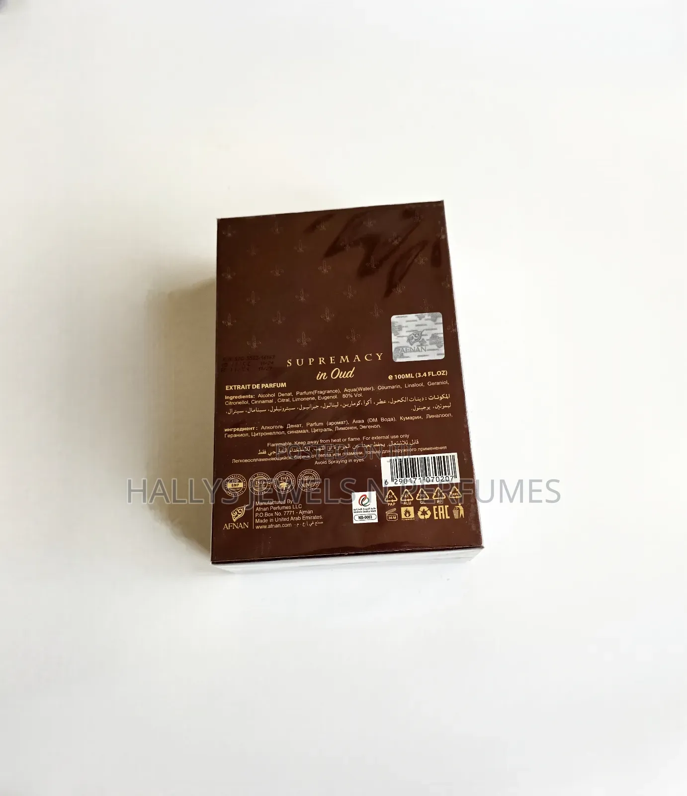 Supremacy in Oud Perfume by Afnan, 100ml, Unisex