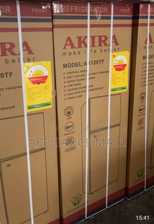 Akira Double Door Fridge 112l