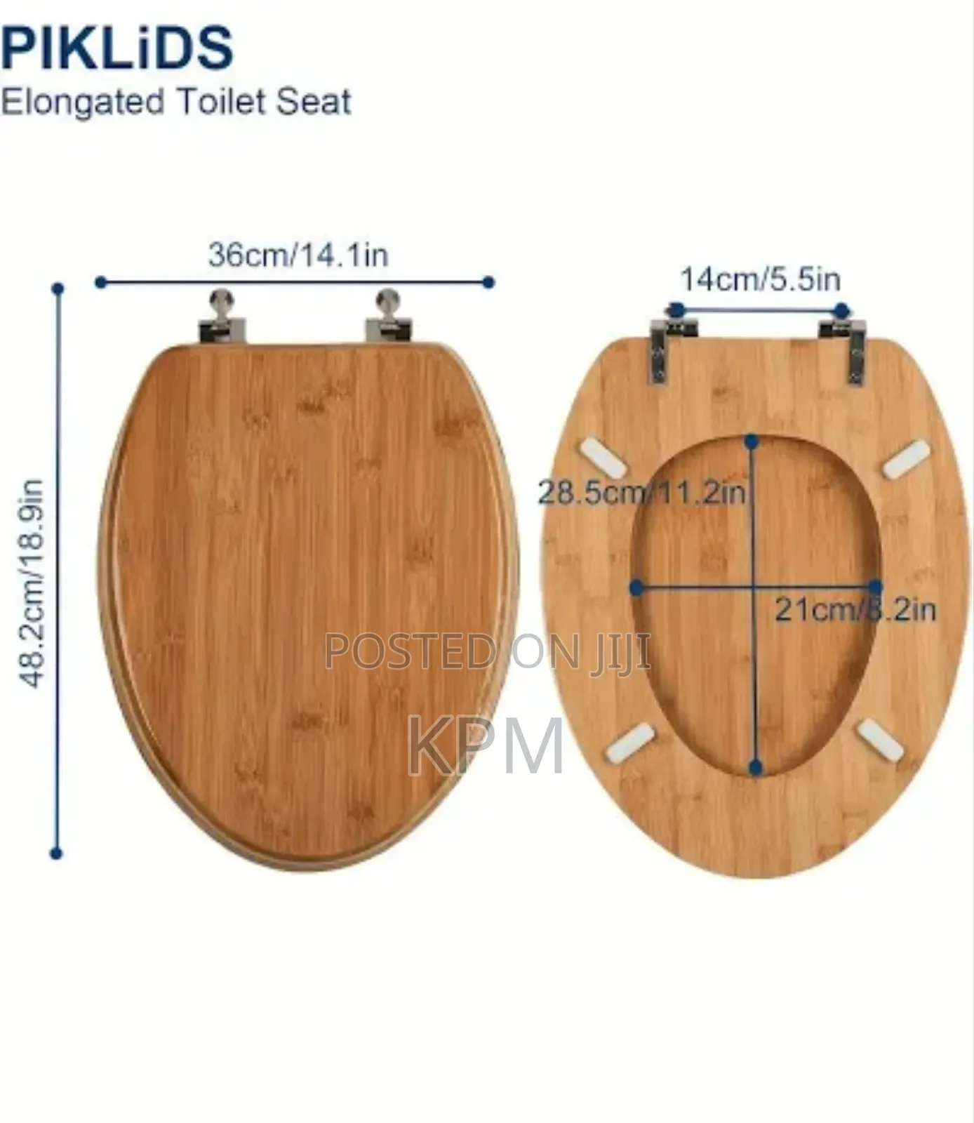 Bamboo Round Wooden Toilet Seat Cover