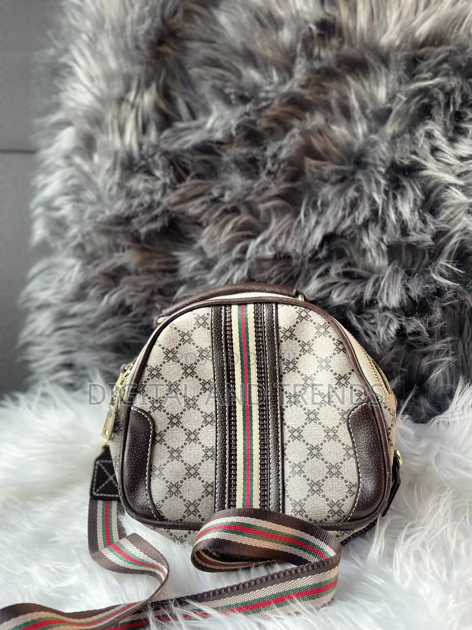 Small Patterned Canvas Crossbags