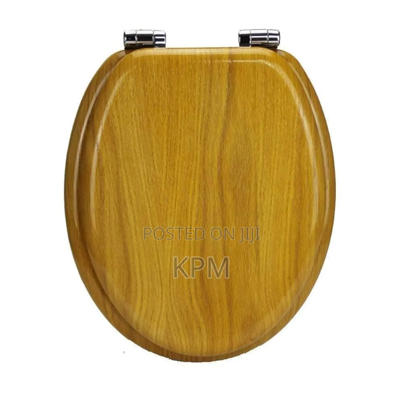 Round Elongated Wooden Toilet Seat Cover