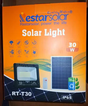 30w Solar Lights With Panel, Remote Control, Timer Functions