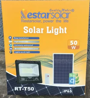50w Solar Lights With Panel, Remote Control, Timer Functions