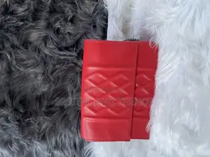 Red Quilted Flap Bag