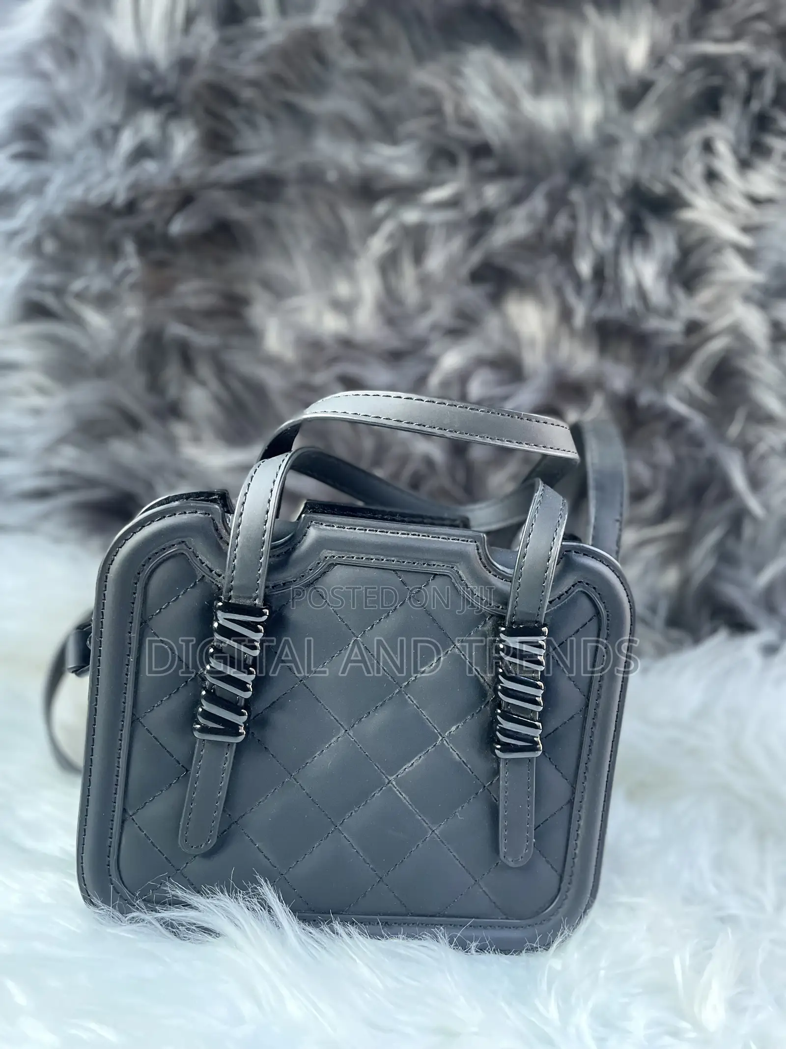 Quilted Top- Handle Cross Bag