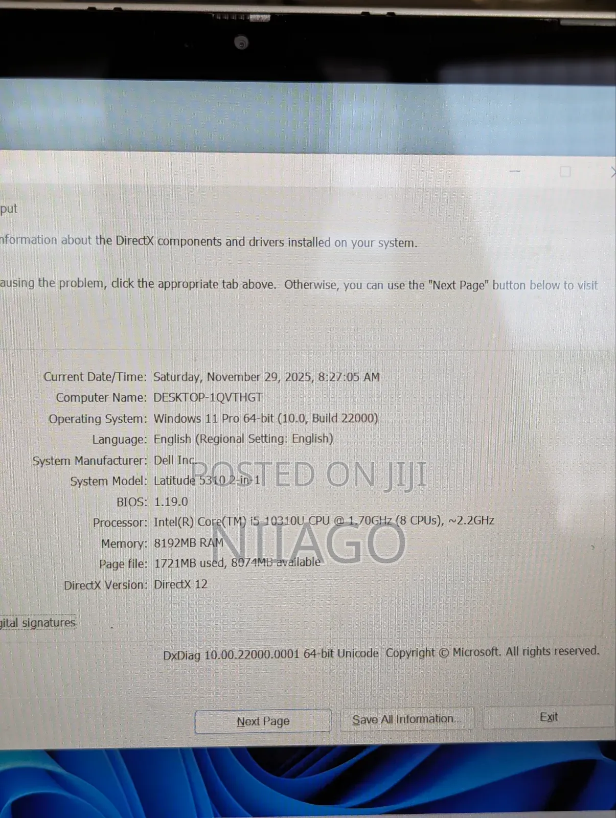 Laptop Dell Latitude 5310 8GB Intel Core I5 SSD 256GB