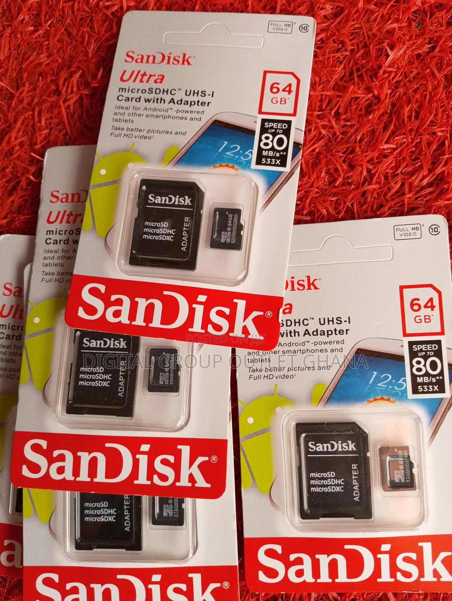 64gb Micro Sd Card for CCTV Camera and Smartphone Recording