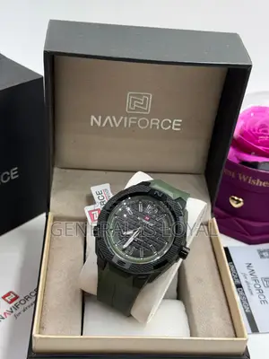 Naviforce Analog Men's Quartz Led Light Watch