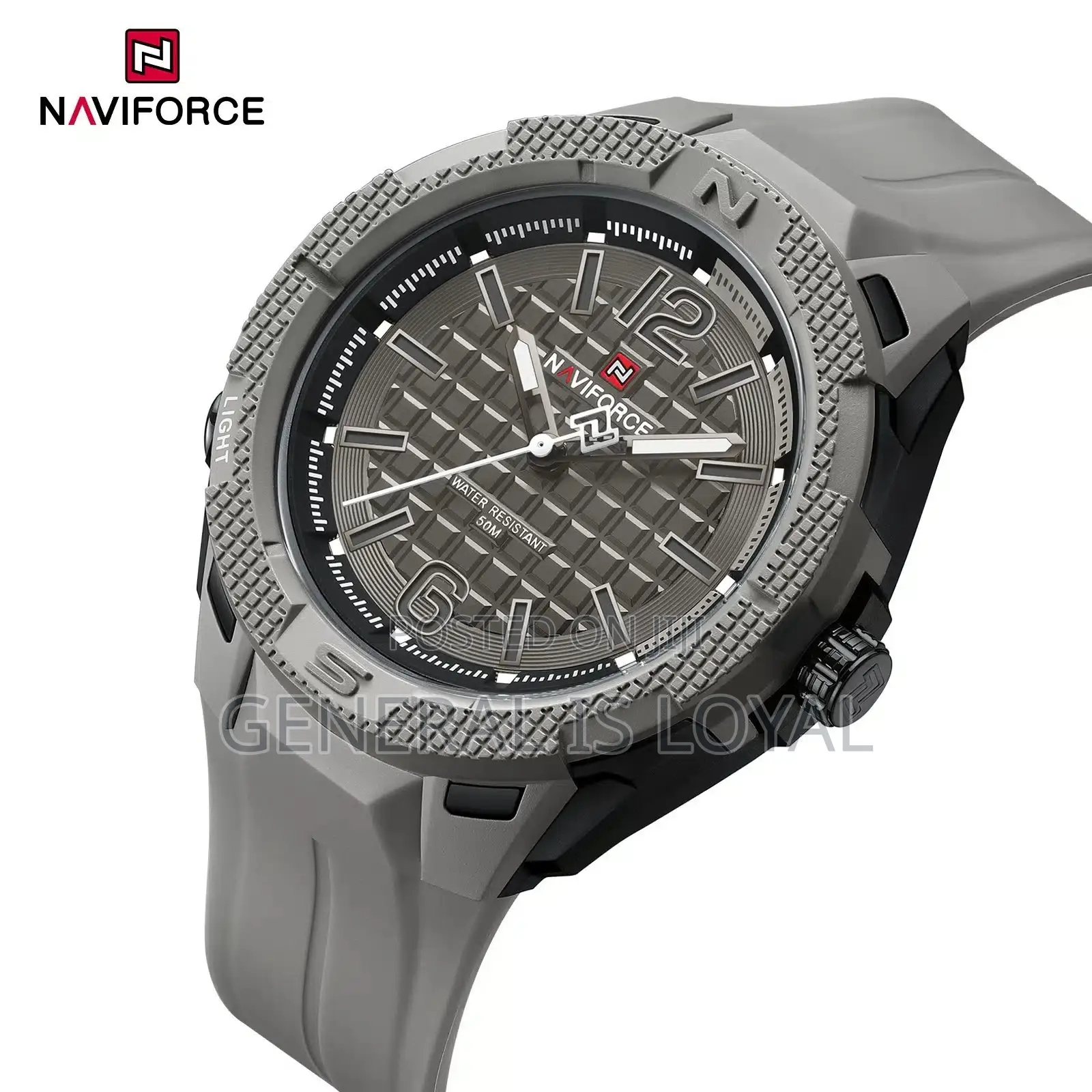 Naviforce Analog Men's Quartz Led Light Watch