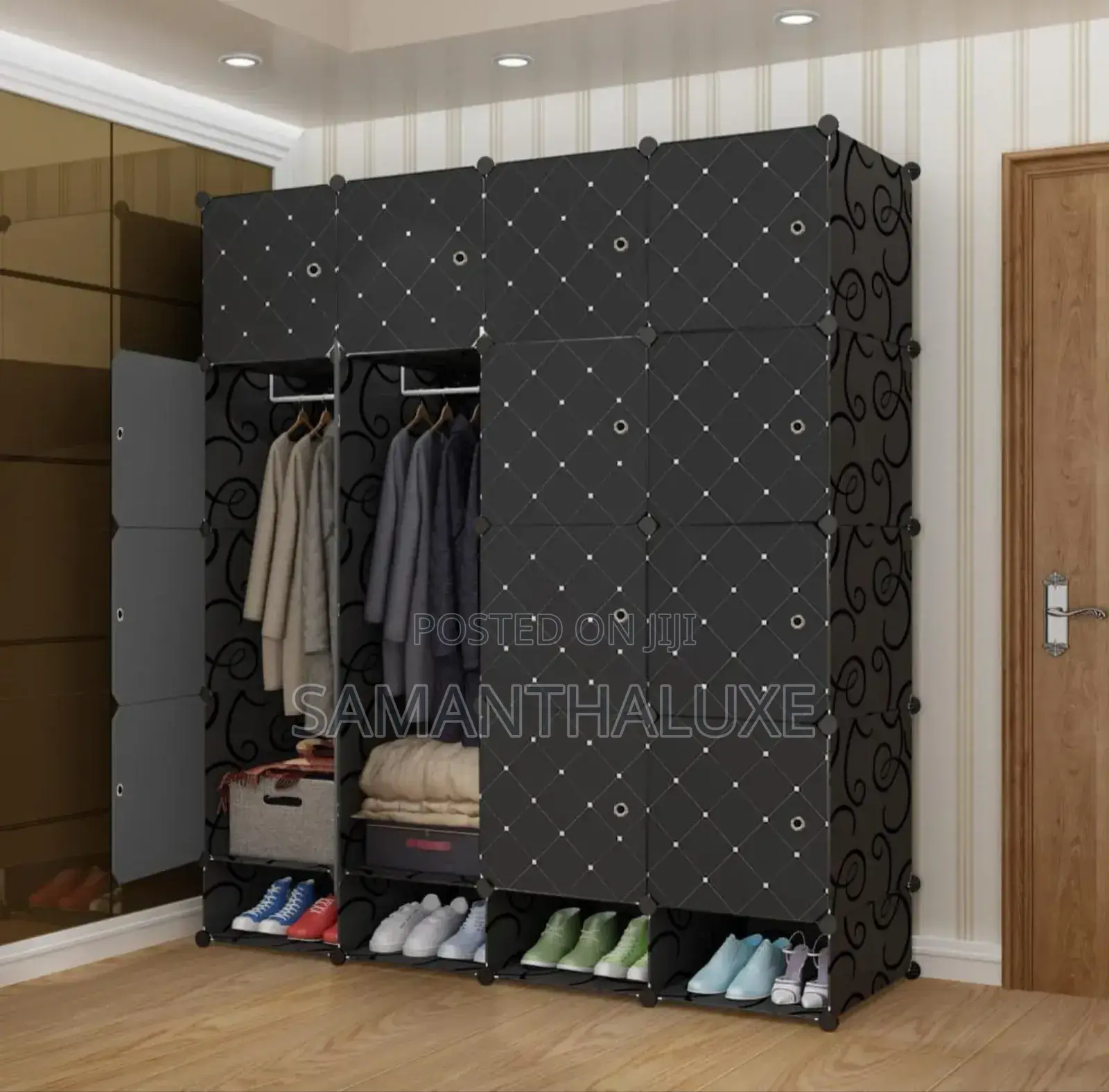 Cube Wardrobe With Shoe Rack