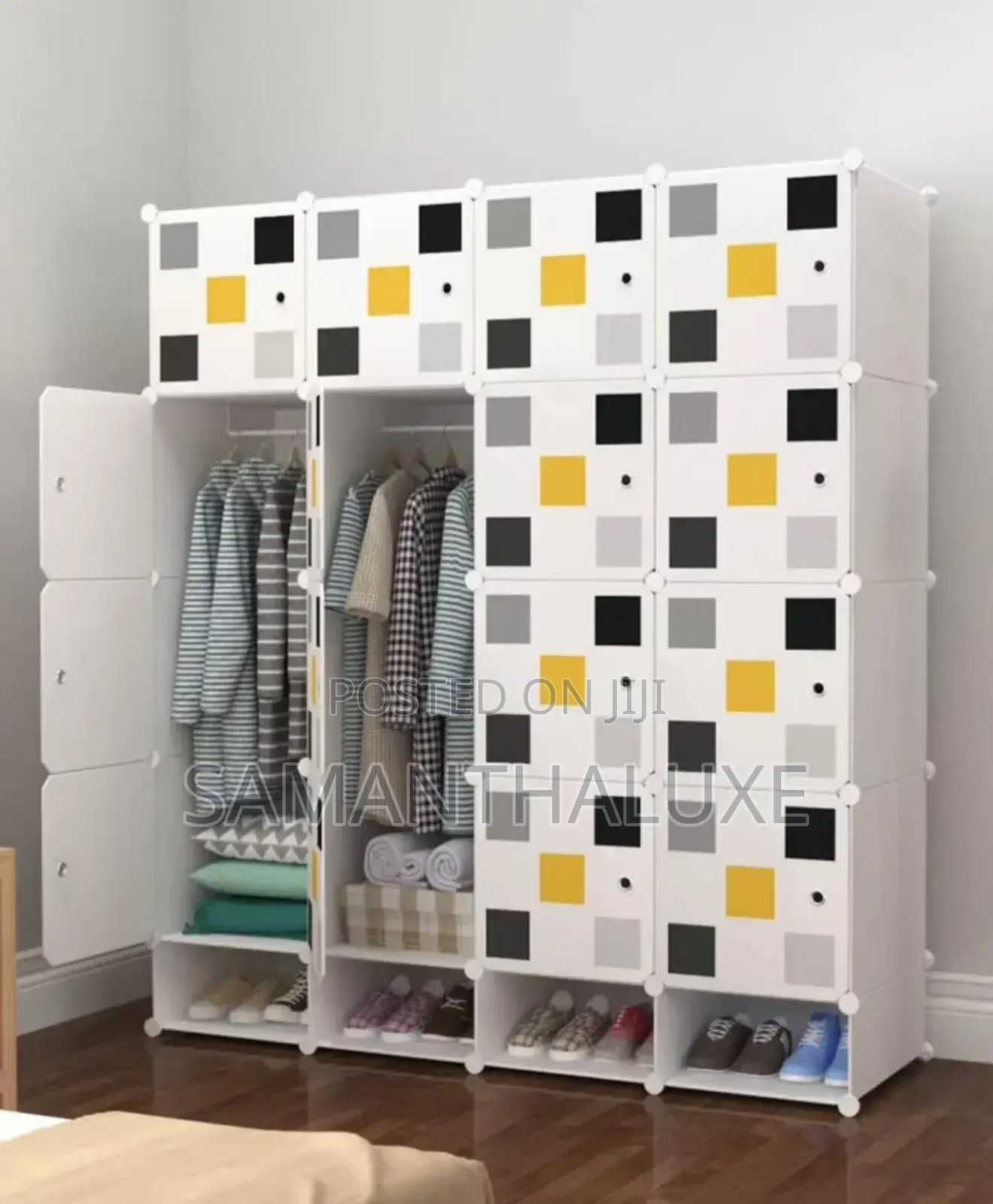 Cube Wardrobe With Shoe Rack