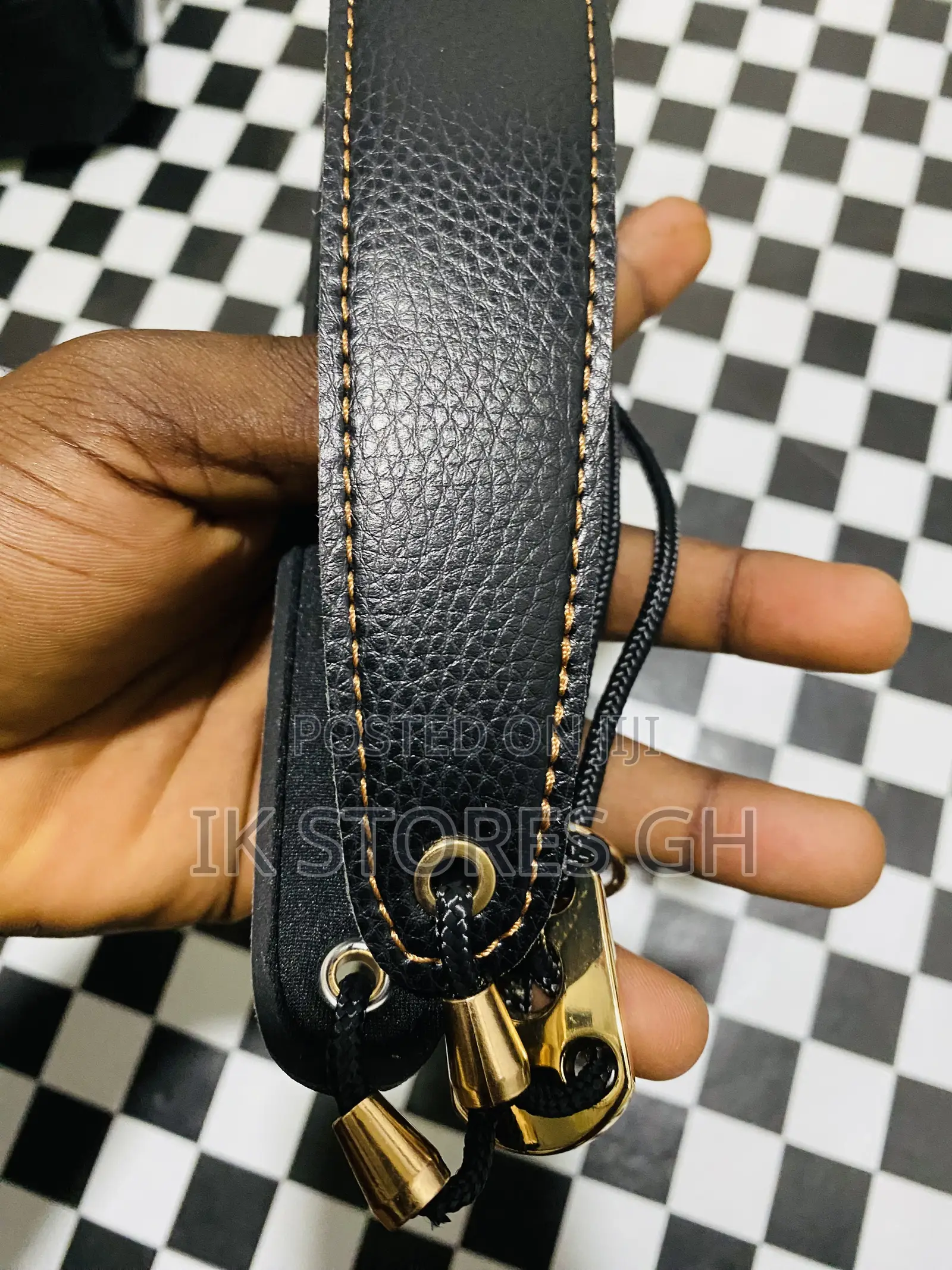 Saxophone Strap_leather_metal Hook