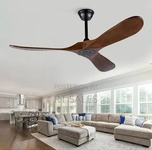 Remote Control Natural Vintage Wooden Fan