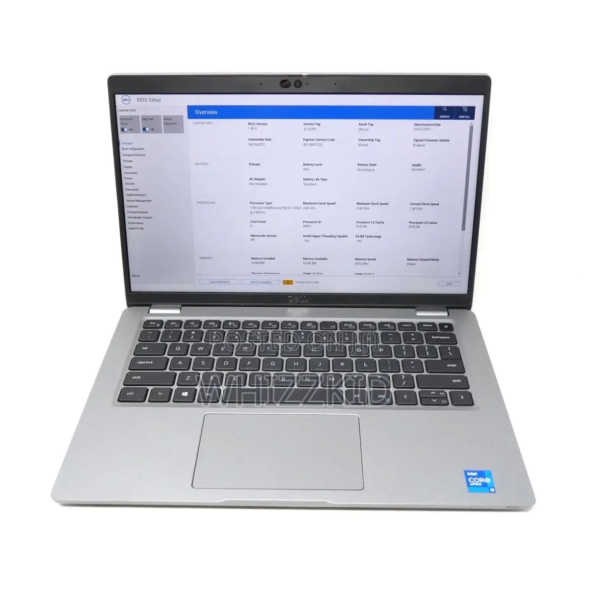 New Laptop Dell Latitude 5320 16GB Intel Core i5 SSD 256GB