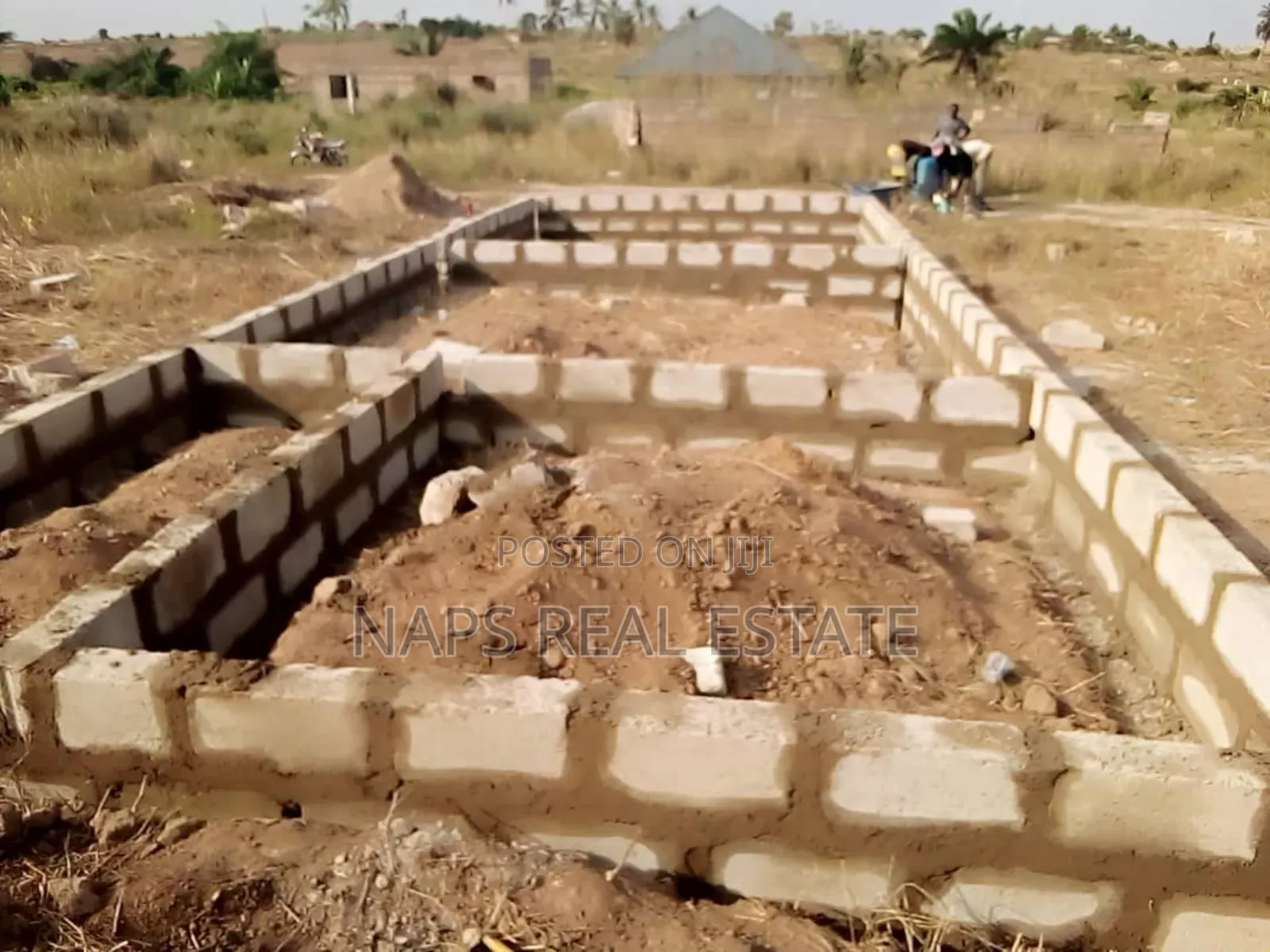 50/70 Plot of Land With Uncompleted Chamber and Hall Footings