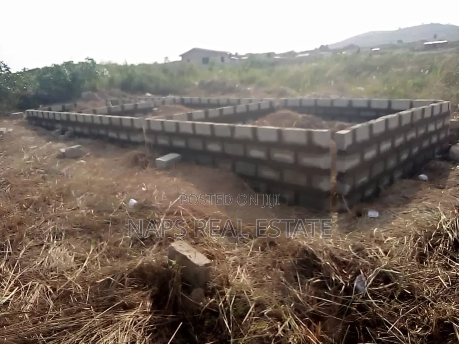 50/70 Plot of Land With Uncompleted Chamber and Hall Footings