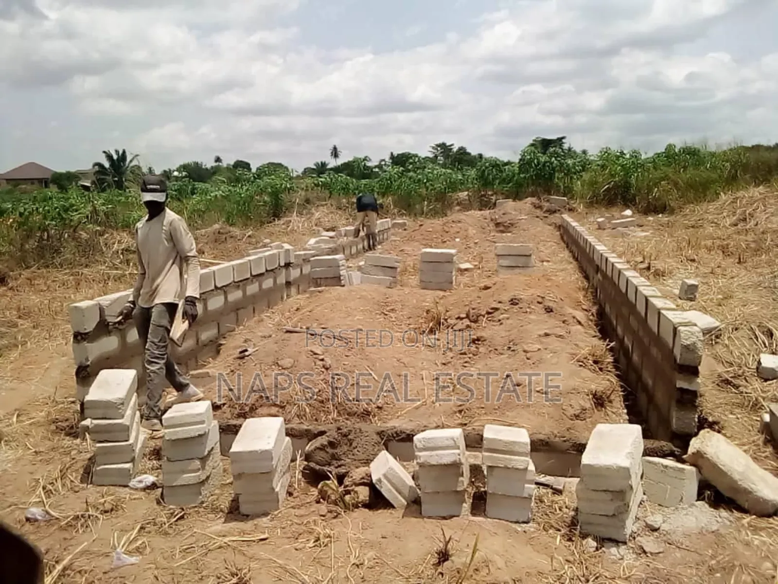 50/70 Plot of Land With Uncompleted Chamber and Hall Footings